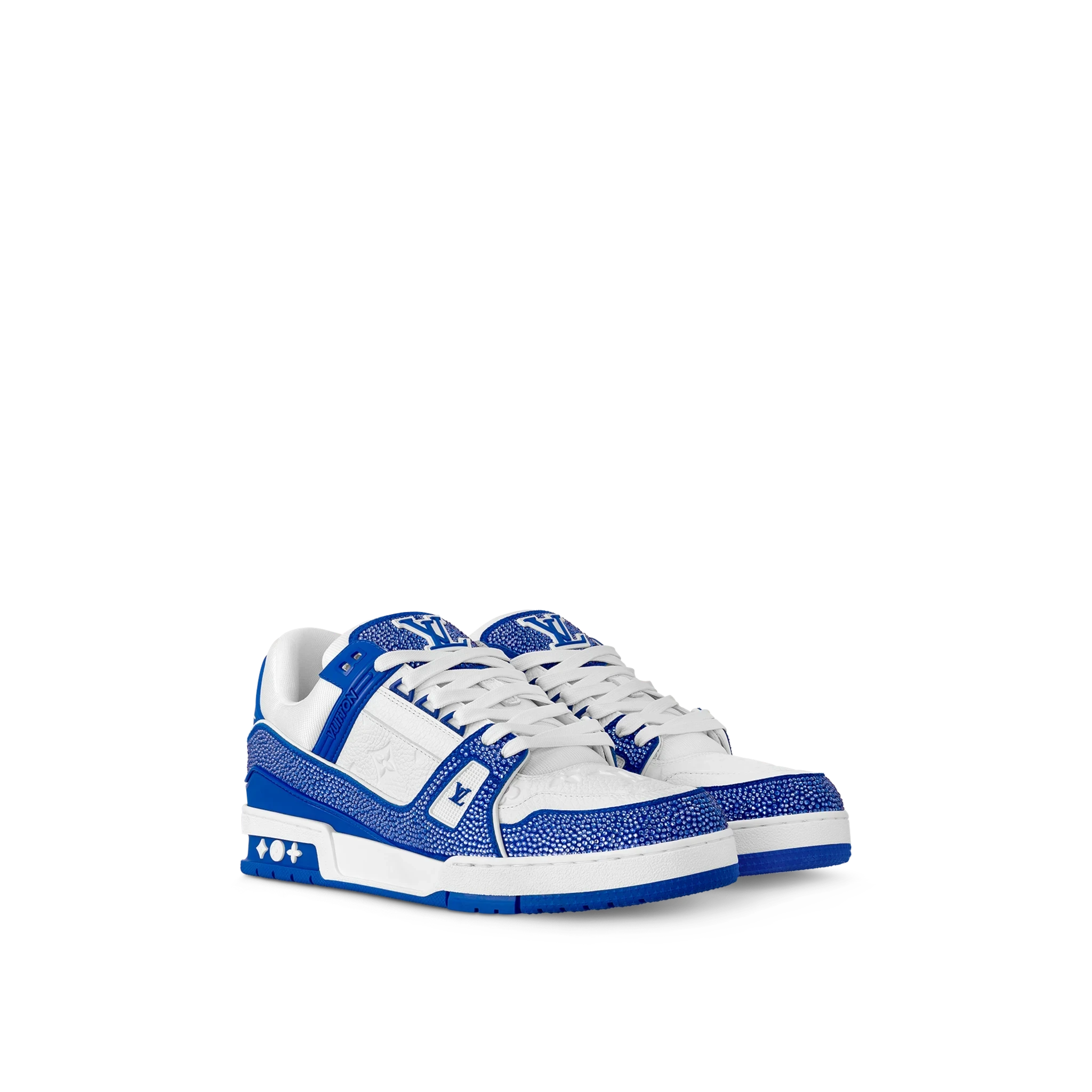 Louis Vuitton LV Trainer Sneaker 'Denim Monogram Blue Diamond' - Image 2