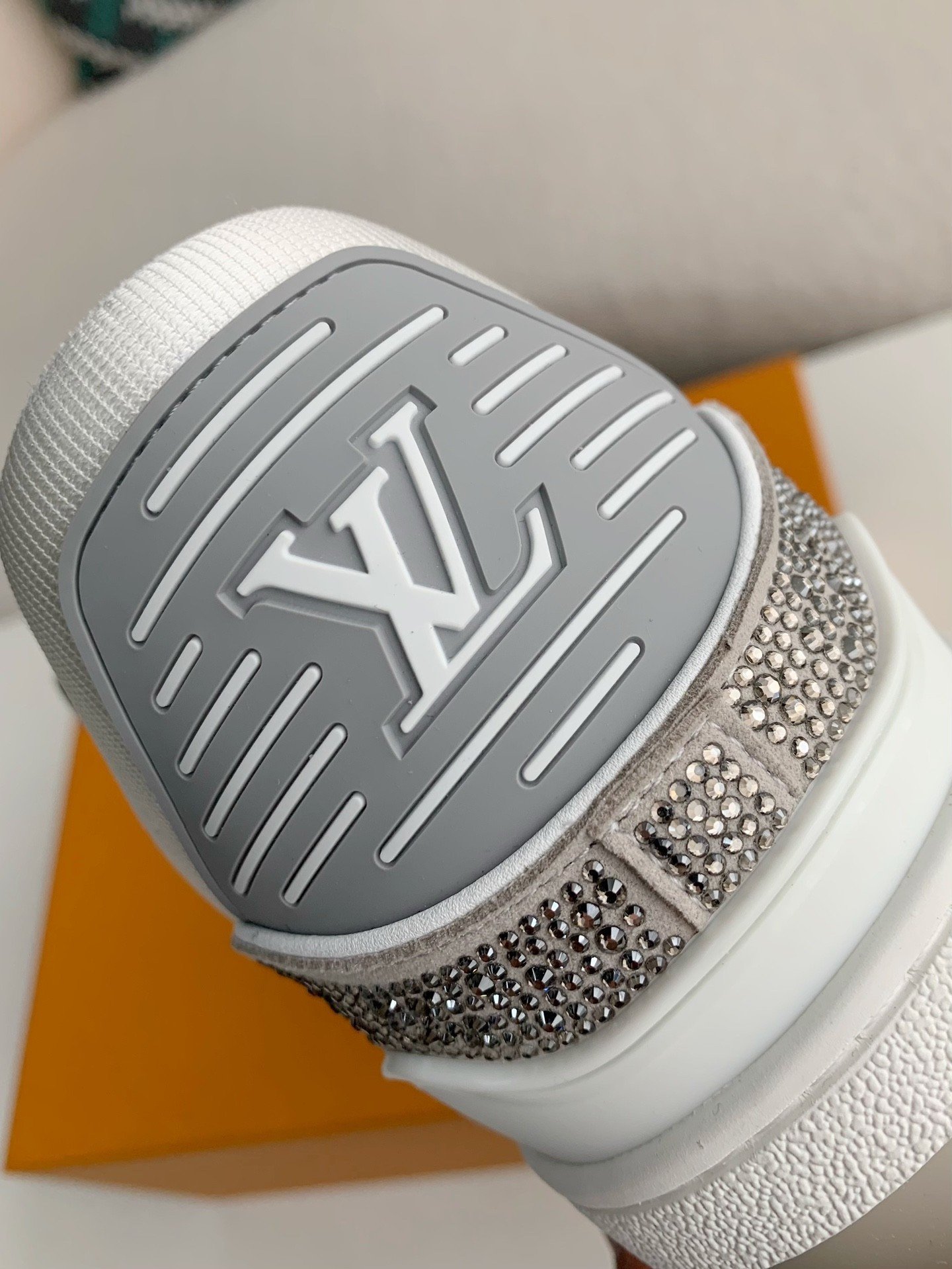 Louis Vuitton LV Trainer Sneaker 'Denim Monogram Grey Diamond' - Image 10