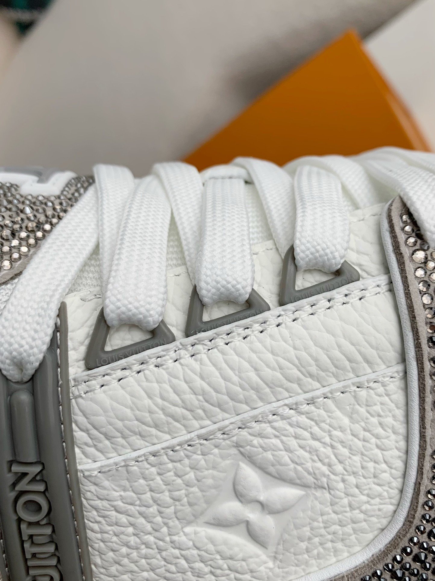 Louis Vuitton LV Trainer Sneaker 'Denim Monogram Grey Diamond' - Image 14