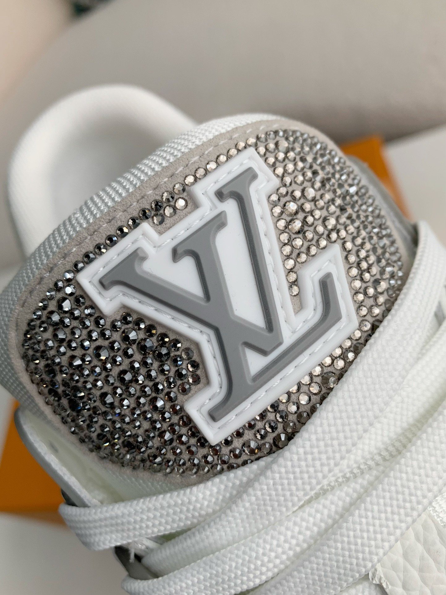 Louis Vuitton LV Trainer Sneaker 'Denim Monogram Grey Diamond' - Image 11