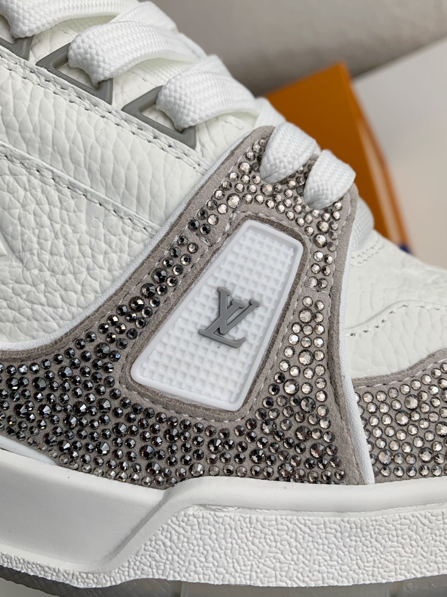 Louis Vuitton LV Trainer Sneaker 'Denim Monogram Grey Diamond' - Image 13