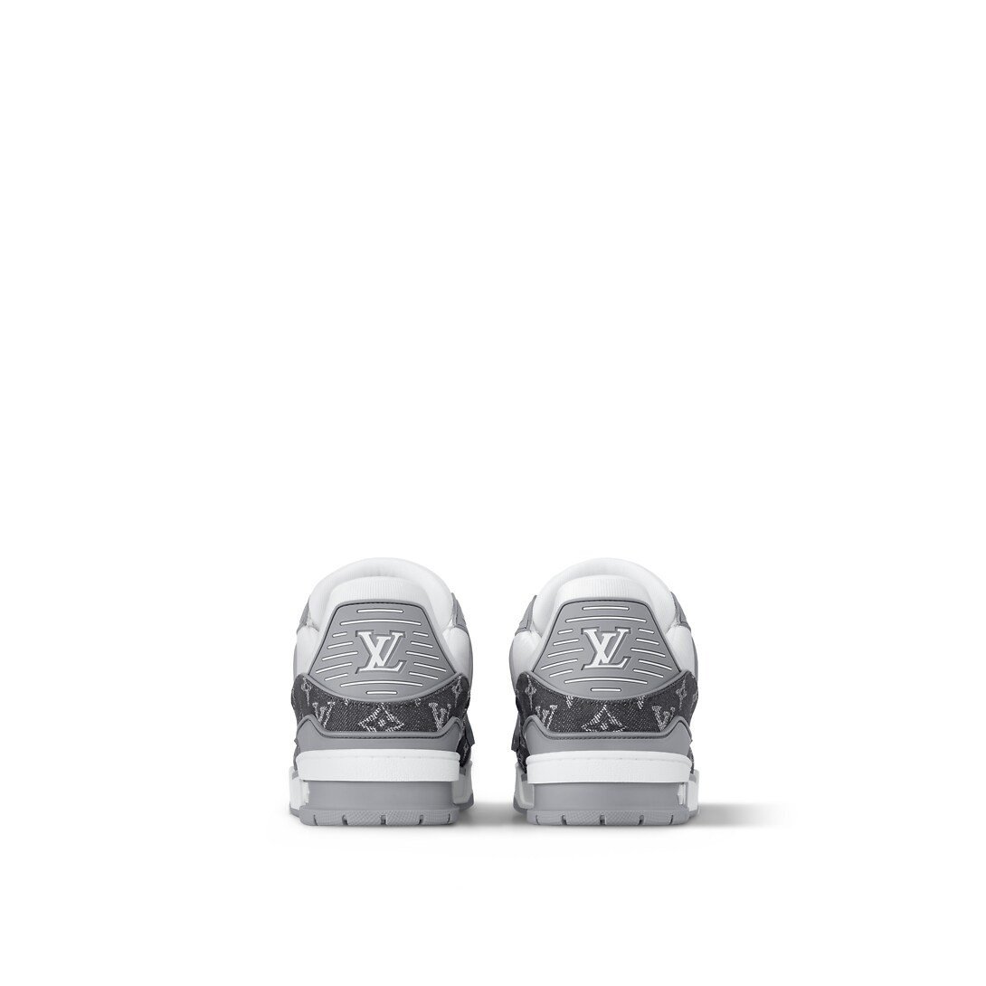 Louis Vuitton LV Trainer Sneaker 'Denim Monogram Grey' - Image 2