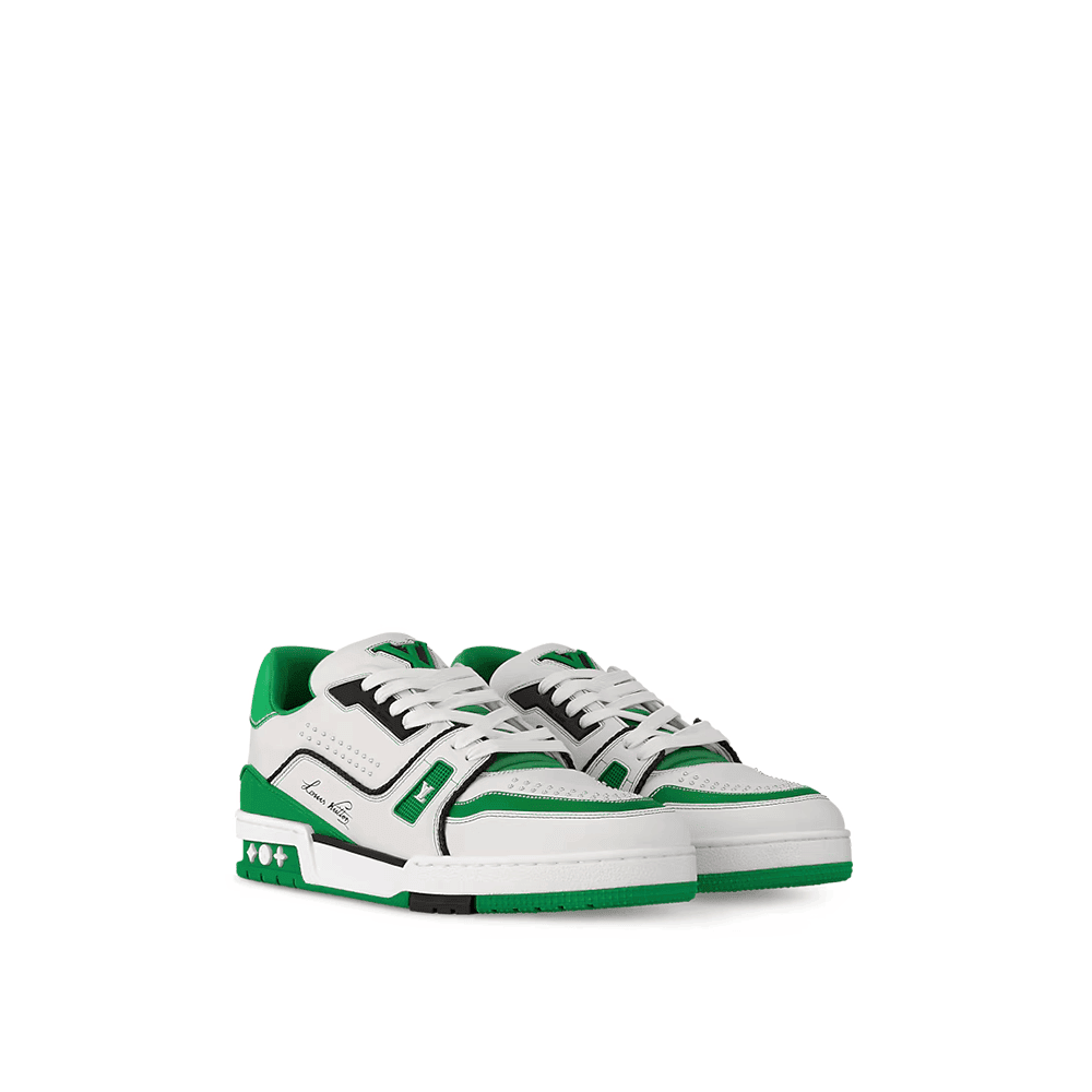 Louis Vuitton LV Trainer Sneaker 'WhiteGreen' - Image 2