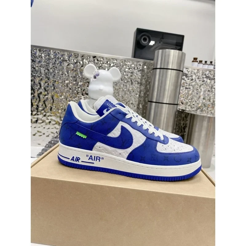 Louis Vuitton x Nike Air Force 1 Low 'By Virgil Abloh White/Blue' - Image 16