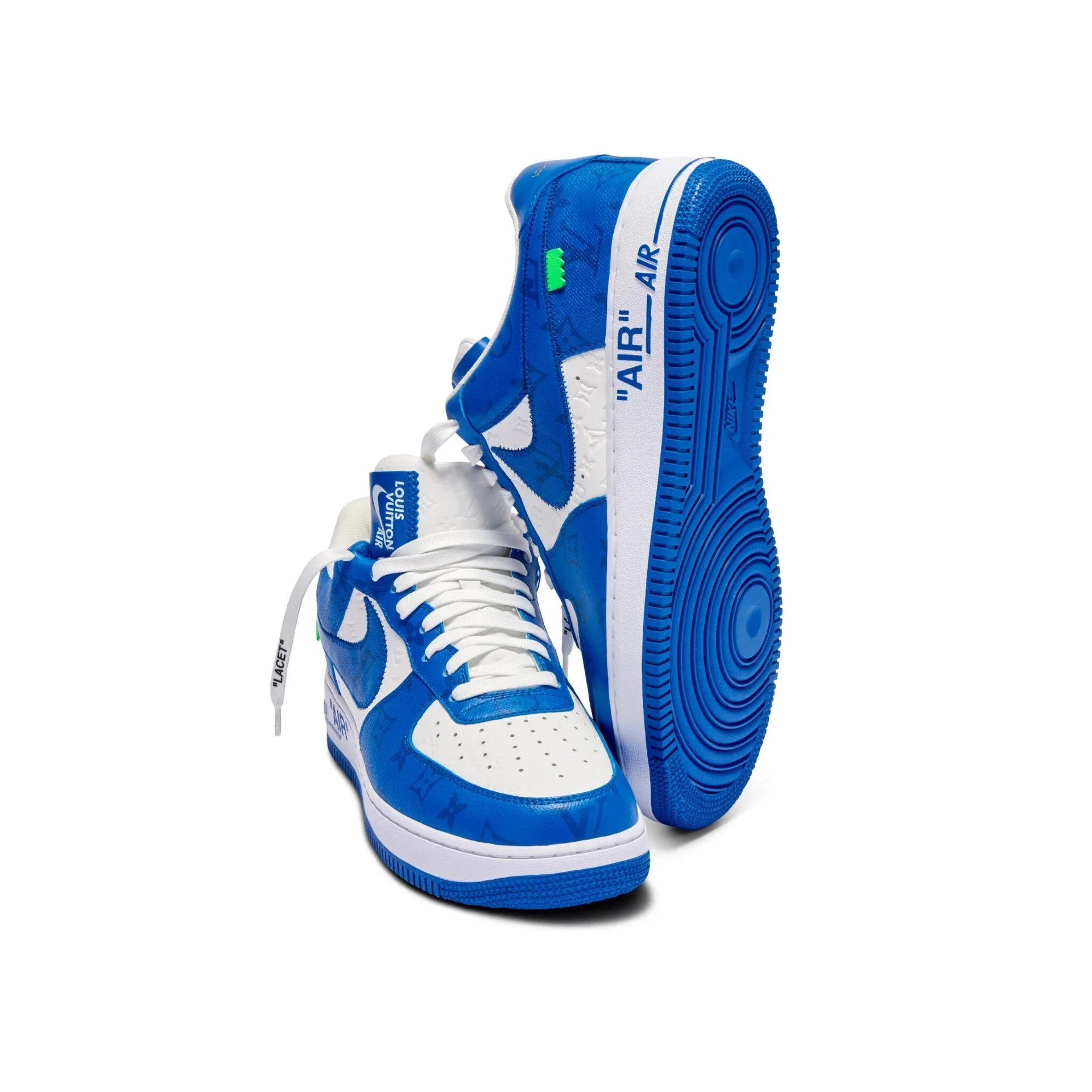 Louis Vuitton x Nike Air Force 1 Low 'By Virgil Abloh White/Blue' - Image 4
