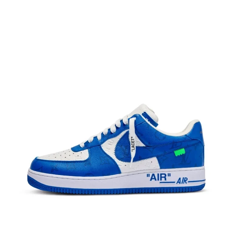 Louis Vuitton x Nike Air Force 1 Low 'By Virgil Abloh White/Blue' - Image 10
