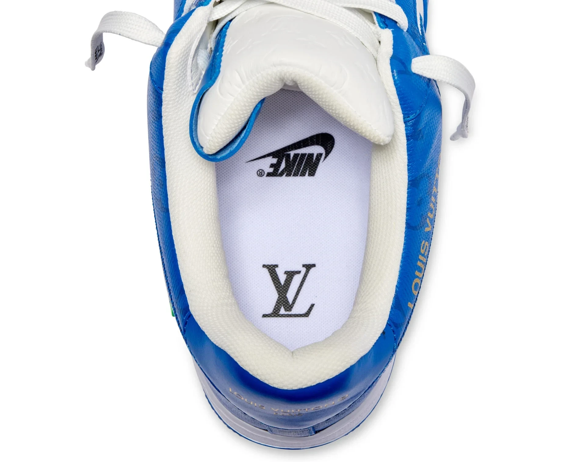 Louis Vuitton x Nike Air Force 1 Low 'By Virgil Abloh White/Blue' - Image 6