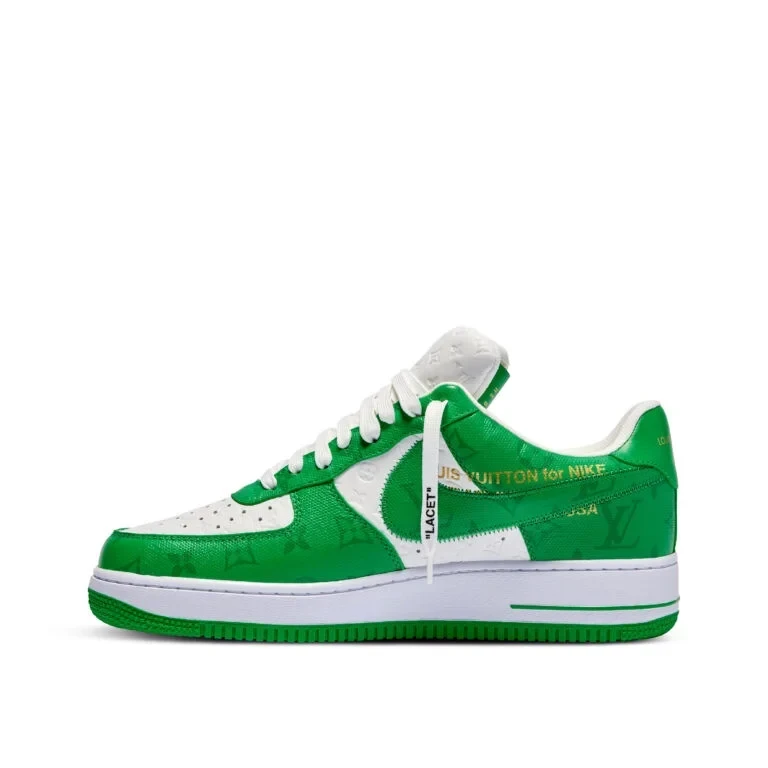 Louis Vuitton x Nike Air Force 1 Low 'By Virgil Abloh White/Green' - Image 10