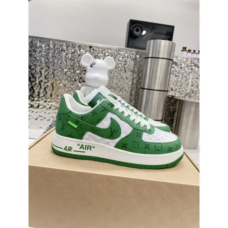 Louis Vuitton x Nike Air Force 1 Low 'By Virgil Abloh White/Green' - Image 14