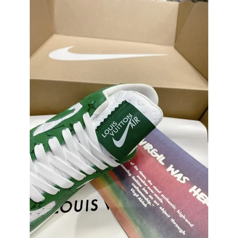 Louis Vuitton x Nike Air Force 1 Low 'By Virgil Abloh White/Green' - Image 15