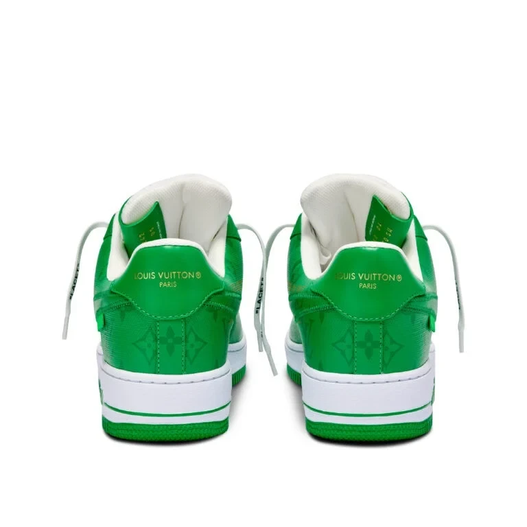 Louis Vuitton x Nike Air Force 1 Low 'By Virgil Abloh White/Green' - Image 8