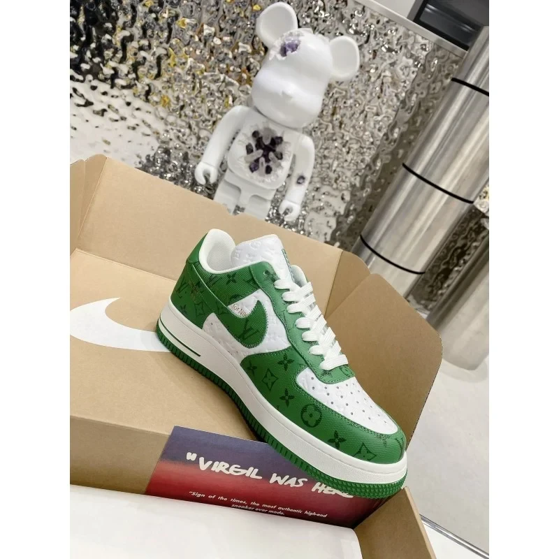 Louis Vuitton x Nike Air Force 1 Low 'By Virgil Abloh White/Green' - Image 16