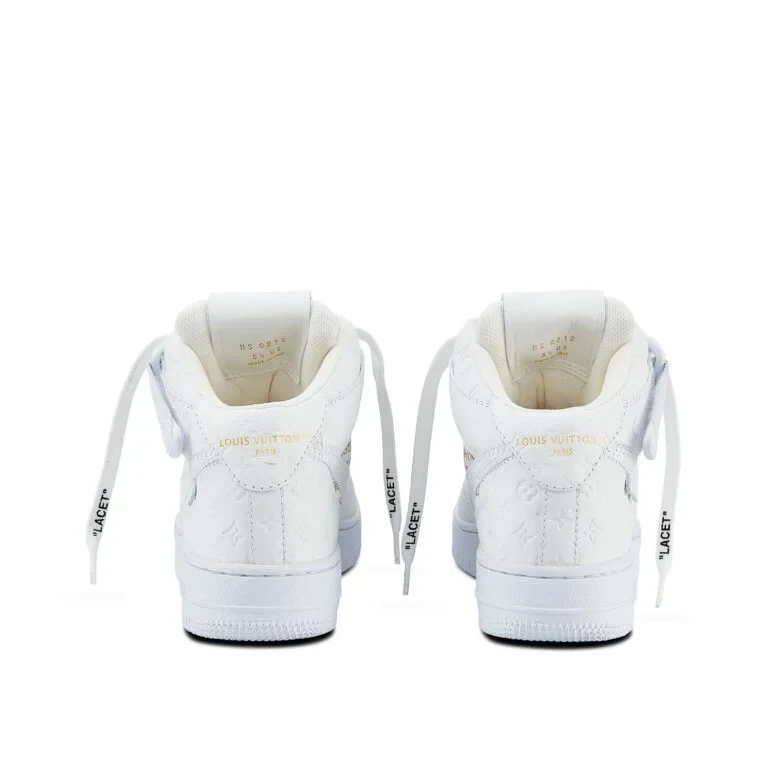 Louis Vuitton x Nike Air Force 1 Mid 'White' - Image 12