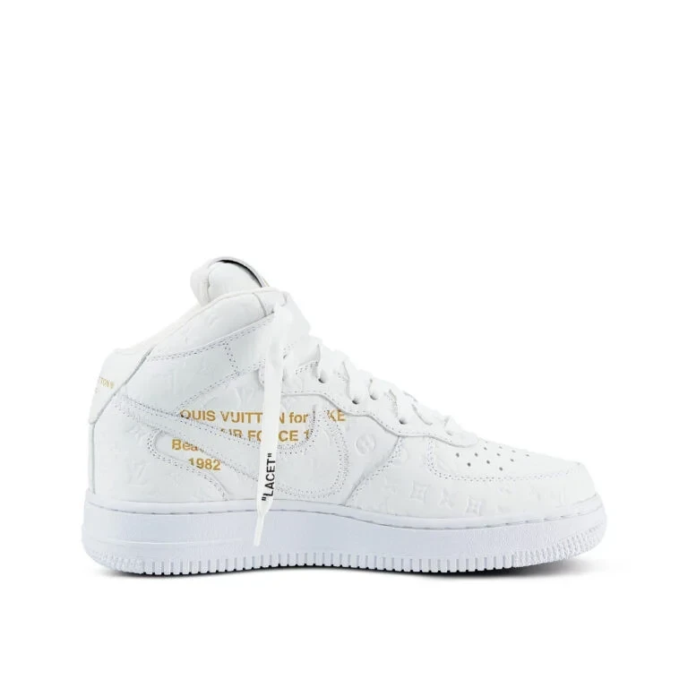 Louis Vuitton x Nike Air Force 1 Mid 'White' - Image 13