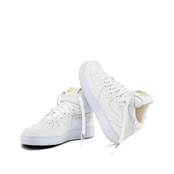 Louis Vuitton x Nike Air Force 1 Mid 'White' - Image 4