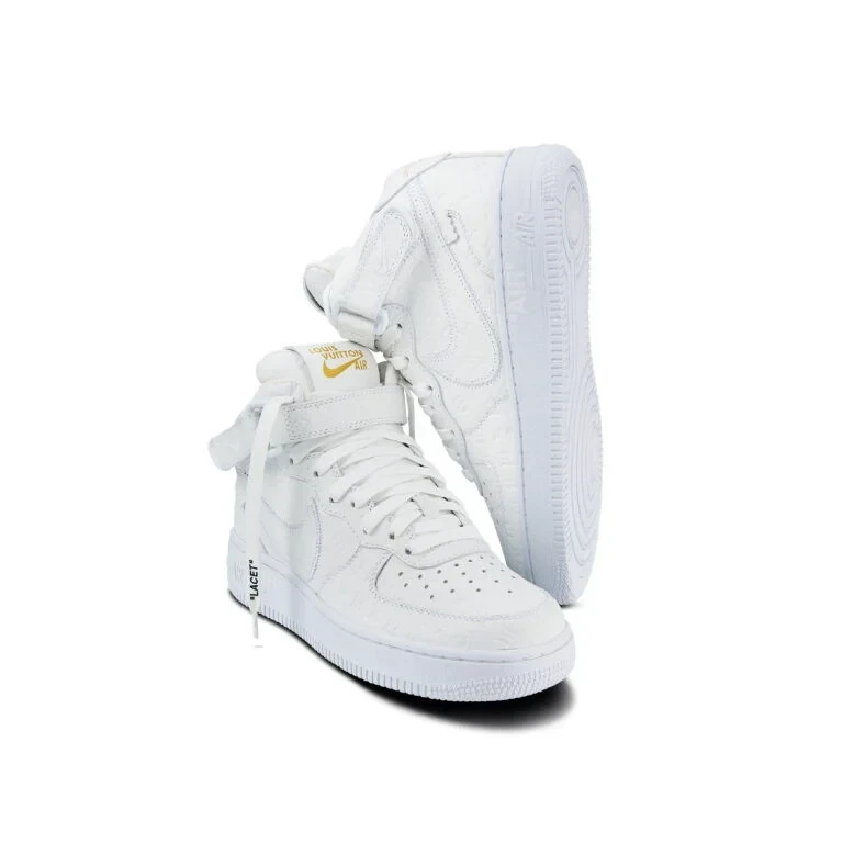 Louis Vuitton x Nike Air Force 1 Mid 'White' - Image 7