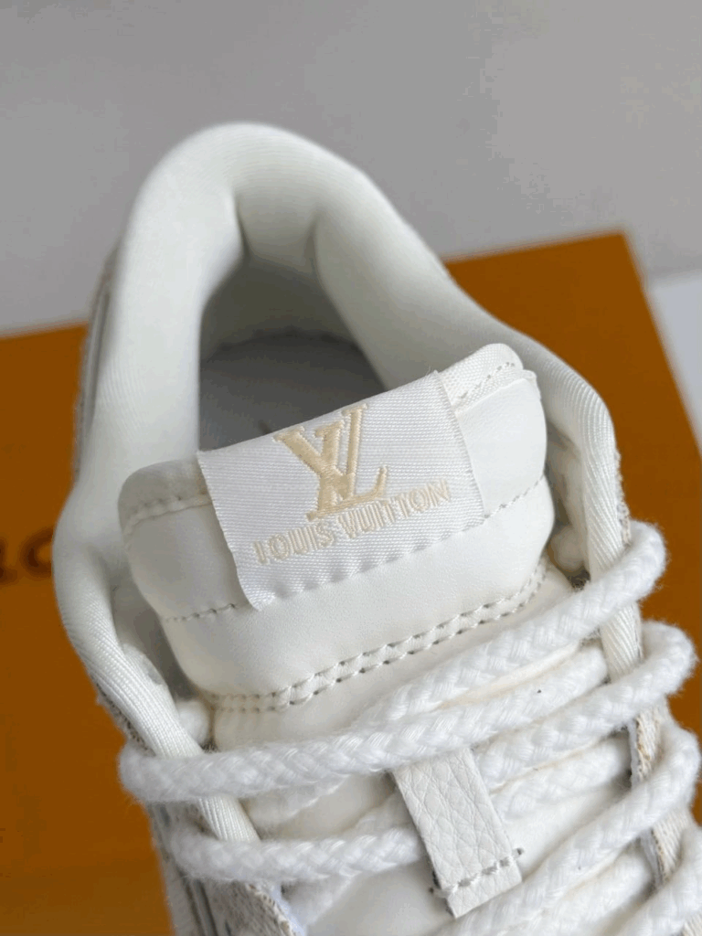 Nike Air Jordan 1 x LV Beige Monogram Edition (Dunk Low Custom) - Image 7