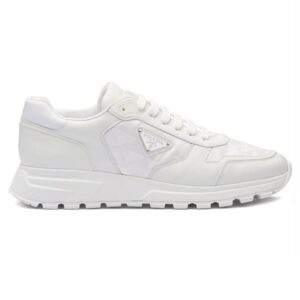 Prada Diamond-Quilted Leather Sneakers