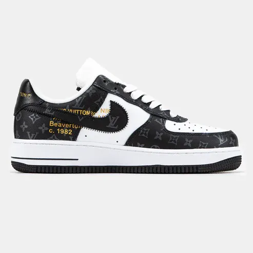 Louis Vuitton x Nike Air Force 1 Low ‘Virgil Abloh – Black White Monogram’ - Image 2