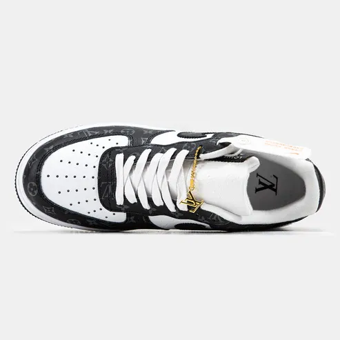Louis Vuitton x Nike Air Force 1 Low ‘Virgil Abloh – Black White Monogram’ - Image 6