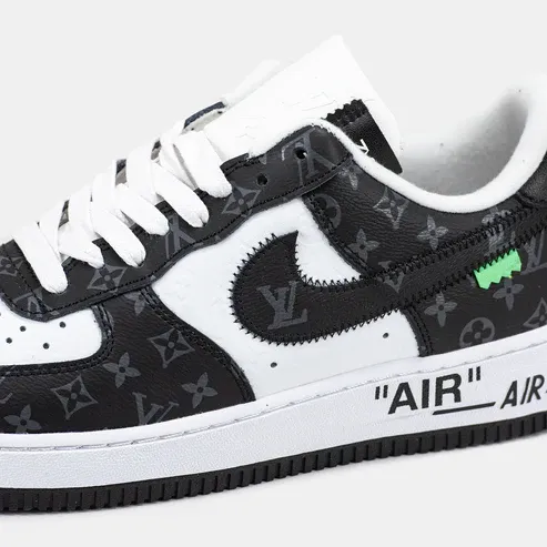 Louis Vuitton x Nike Air Force 1 Low ‘Virgil Abloh – Black White Monogram’ - Image 5