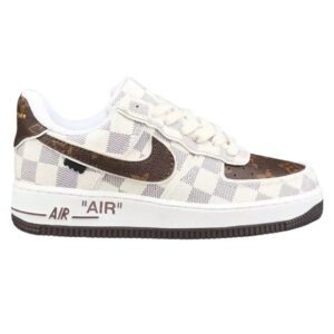 Louis Vuitton x Nike Air Force 1 x Off-White 'Damier Heat Check' (Custom)